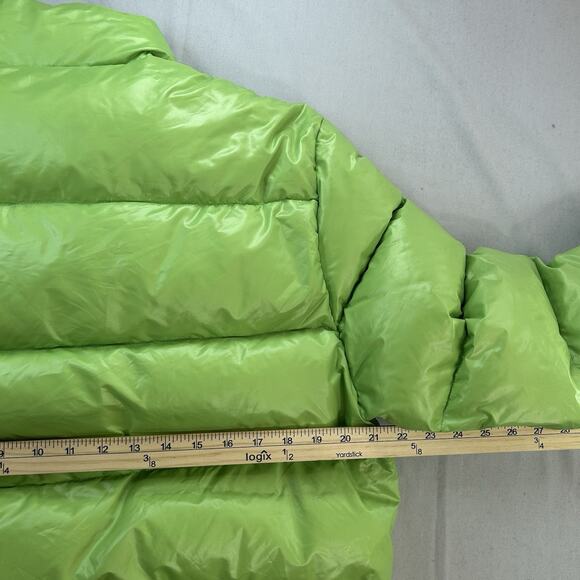 Vintage 90s Moncler Grenoble Green Puffer Jacket Size 2 M - Picture 12 of 12